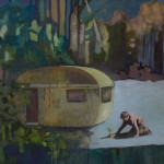 “Unbenannte Orte 5” 2019  80 x 90