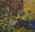 "Märchen vom Paradies 15", 2023, Öl auf Leinwand, 135 x 150 cm
