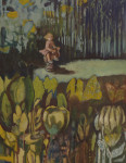 "Märchen vom Paradies 19", 2023, Öl auf Leinwand, 90 x 70 cm