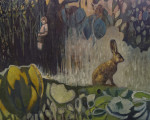 "Märchen vom Paradies 20", 2023, Öl auf Leinwand, 80 x 100  cm