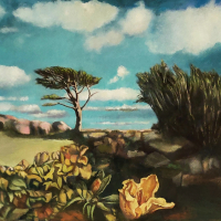 "Hochland 1", 2026, Öl auf Leinwand, 100 x 120 cm