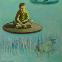 Inselkind VIII, 2010, Öl auf Leinwand, 140x110cm