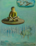 Inselkind VIII, 2010, Öl auf Leinwand, 140x110cm
